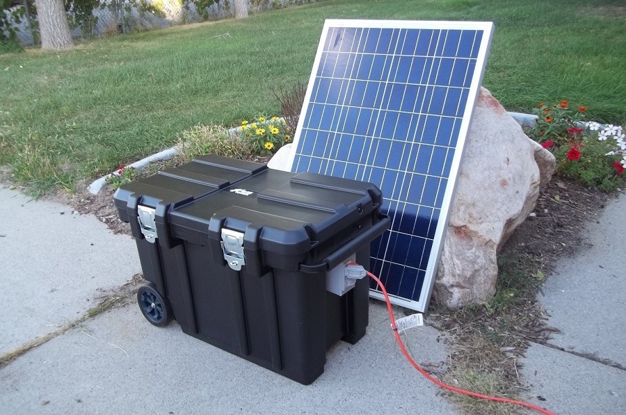 Be Prepared Solar 5000 Watt 200Ah Solar Generator w/ Two Solar Panels