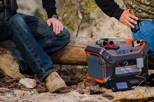 Enerplex Generatr 1200E Portable Lithium-Ion Battery Generator On Camping Trip