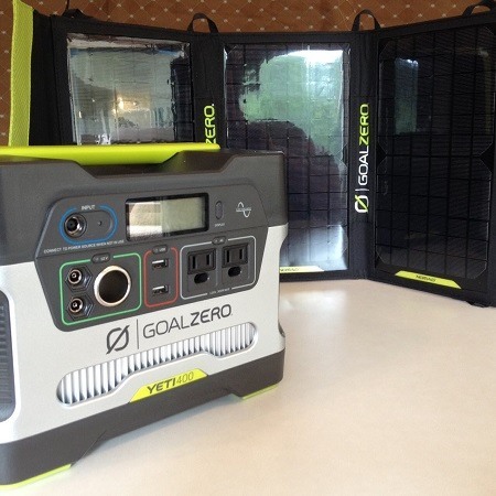 Goal ZeroYeti 400 Solar Generator In Use