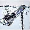 Delxo Patriot Flashlight, Handheld Solar Powered Tactical Flashlights, USB Rechargeable Waterproof Car LED Flash Light