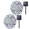 JMEXSUSS 2 Pack Solar String Light 200LED 75.5ft 8 Modes Solar Christmas Lights Waterproof for Gardens, Wedding, Party